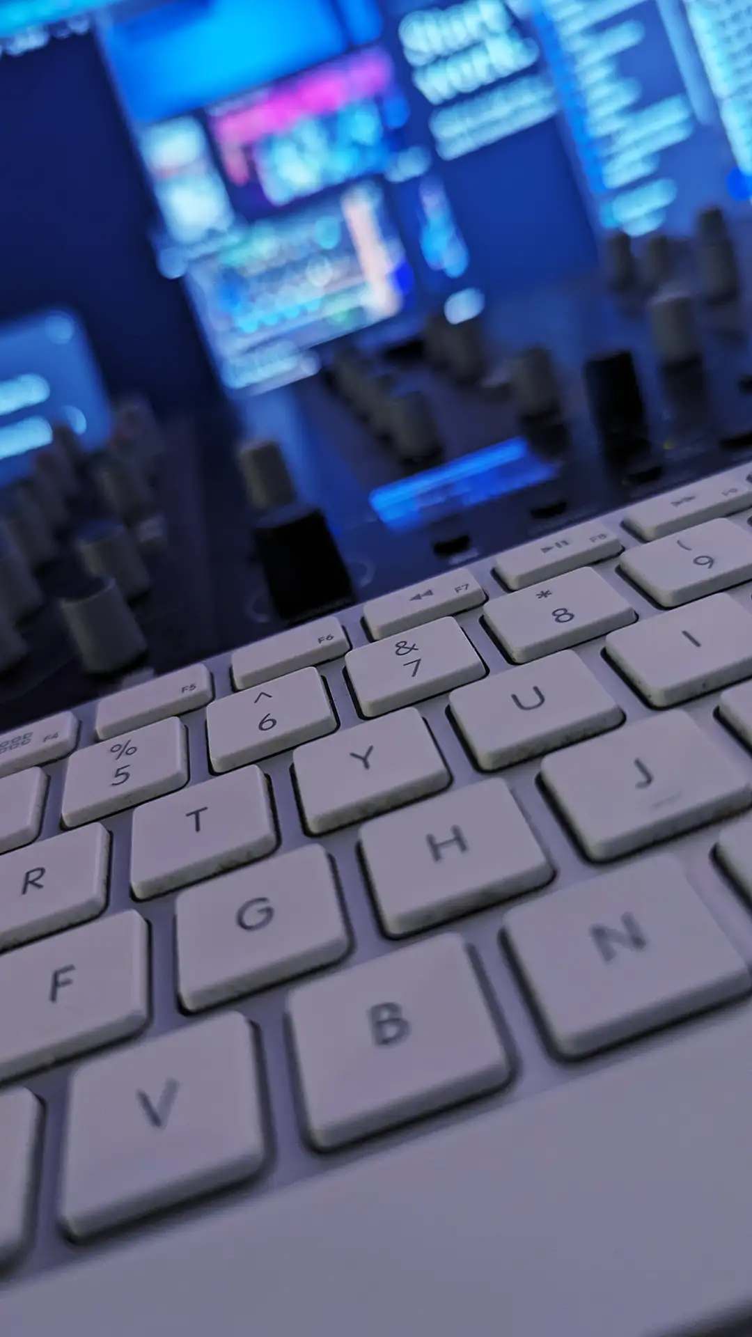 Keyboard and studio equipment at The Social Club