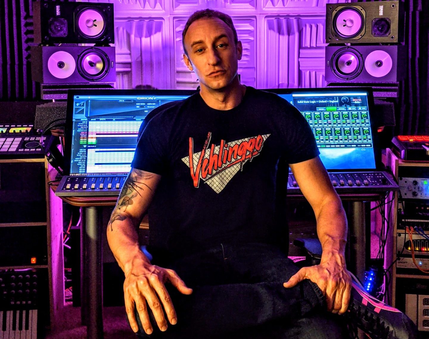 Von Hertzog in The Social Club studio